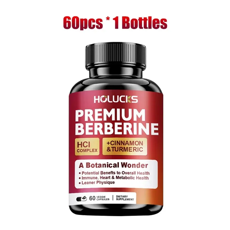 Berberine Capsules Support Blood Sugar Heart Metabolic Digestive Health Weight Management Liver Detox Antioxidant Immune — image 6