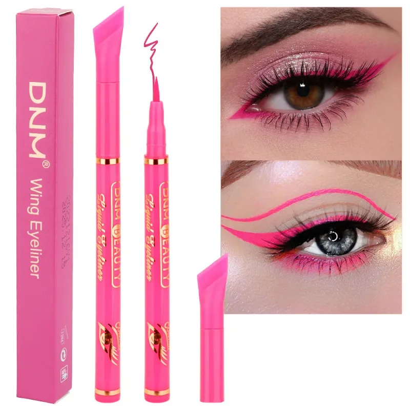 Penna per eyeliner liquido opaco a 12 colori Nero Viola Trucco Impermeabile A rapida asciugatura Liscio Ultra-sottile Eye Liner Suggerimenti per le ali Cosmetico — image 16