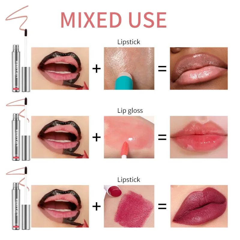 Hochpigmentierter Lip Liner Tattoo Matte Peel Off Enhance Lip Liner Anhaltender Lippenfleck Wasserdichter, übertragungssicherer Lippenstift 4 Farben — image 4