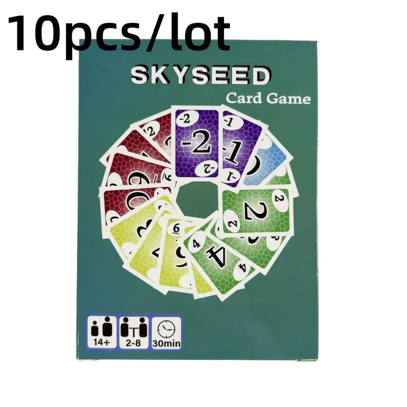 Permainan Kartu Skyseed 150 Kartu Remi Dek Permainan Papan Edisi Aksi Menyenangkan Permainan Kolektif Sosial Hadiah Natal dan Halloween — image 7