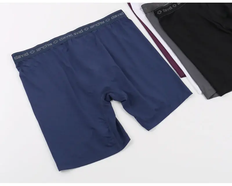 David Archy Lot de 3 boxers pour homme sous-vêtements basiques en micromodal doux et respirants à double poche à séchage rapide pour sport et fitness — image 15