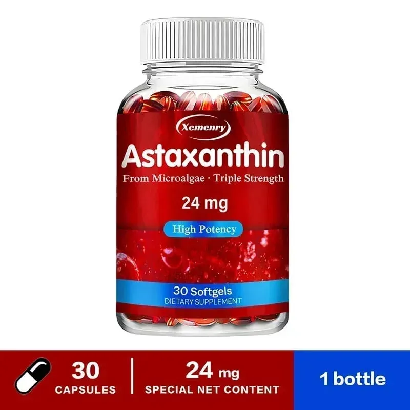 أستازانتين 24 ملغ - يعزز صحة القلب والأوعية الدموية، ويسرع عملية التمثيل الغذائي، ويحافظ على صحة مفاصل العين والجلد، ومضادات الأكسدة — image 9