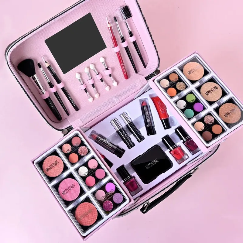 Popular 36 pcs beauty set makeup eyeliner blusher lipstick facial daily makeup kit women's holiday birthday gift set — image 5