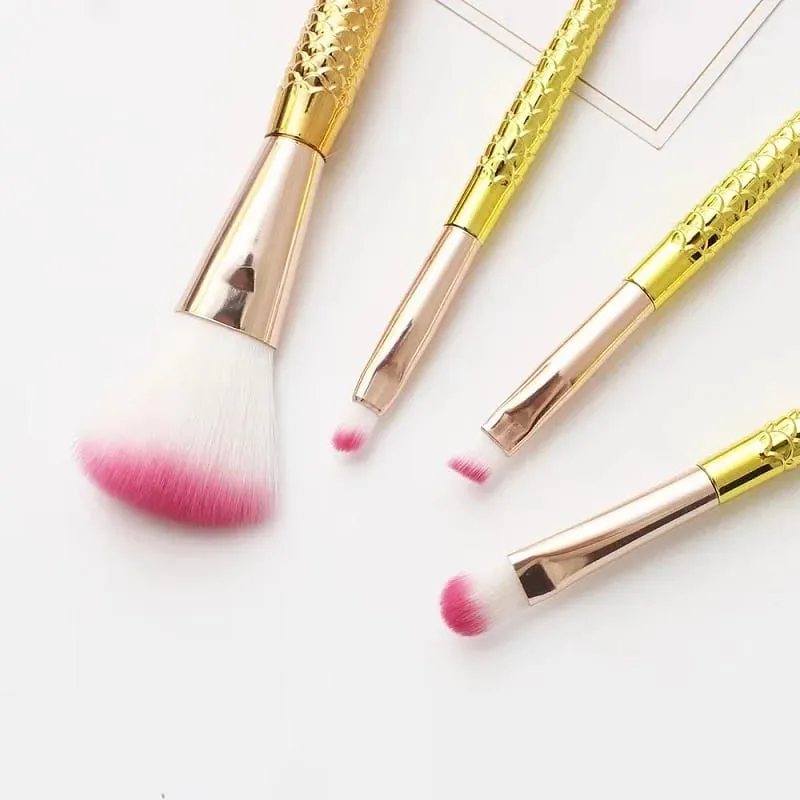 4 Set Makeup Brushes Set Cosmetic Powder Eye Shadow Foundation Blush Brush Soft Beauty Make Up Tool Maquiagem 6 Color Gradient — image 5