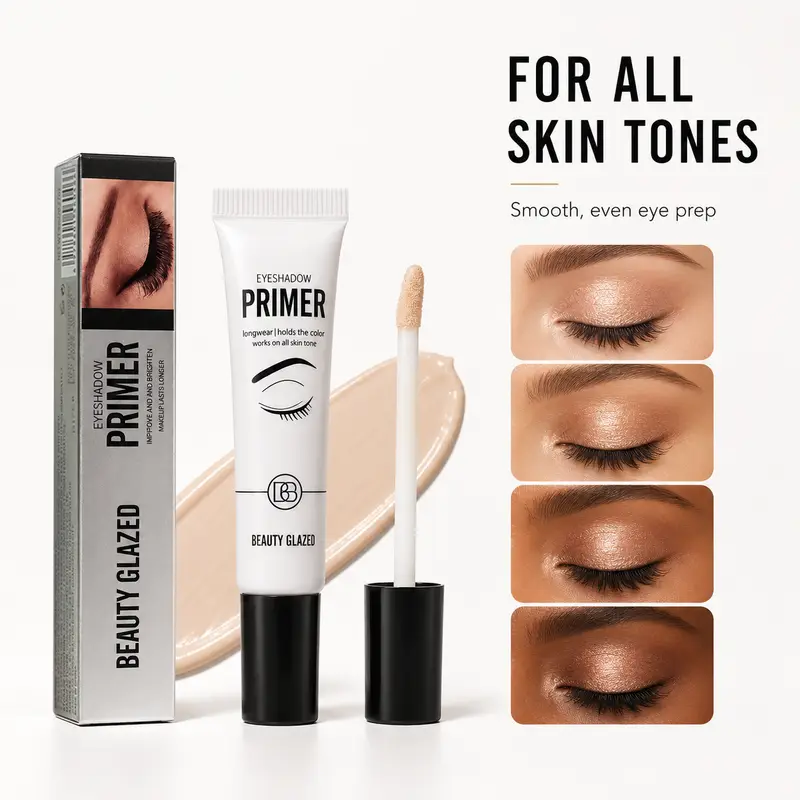 Base de maquillage pour fard à paupières, lisse et résistant aux plis, imperméable, tenue longue durée, translucide, 1 pièce — image 1