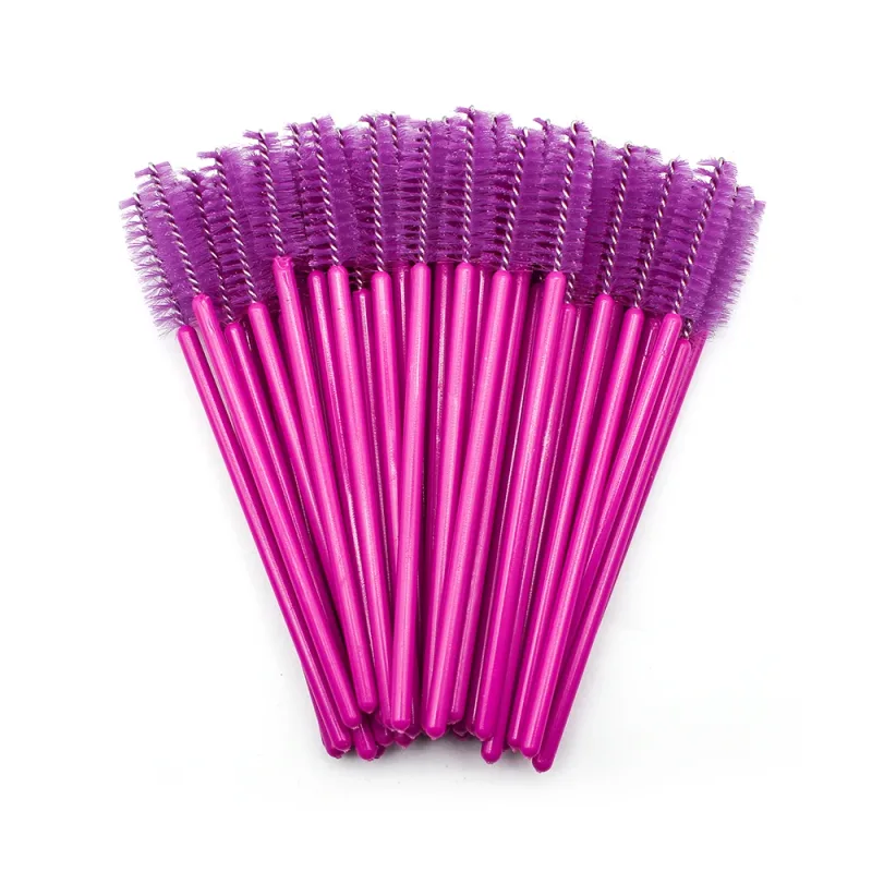 50ชิ้นทิ้งแปรงขนตาขยายกุหลาบสีแดงคิ้วแปรงมาสคาร่าไม้กายสิทธิ์ตาขนตาชุดเครื่องมือเครื่องสำอางแต่งหน้าความงาม — image 11