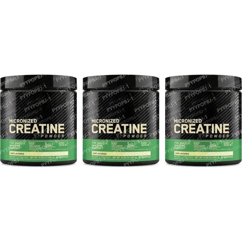 Creatina monoidrato micronizzata in polvere pura e non aromatizzata per lo sviluppo muscolare, forza, potenza e supporto per il recupero, adulti 300 g