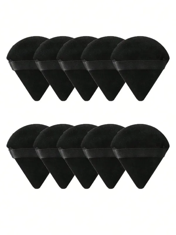 50/40/30/20/10/5 Soffi triangolari in velluto Soffi riutilizzabili Viso e occhi Soffi per trucco Fondotinta Trucco Strumenti per trucco in polvere