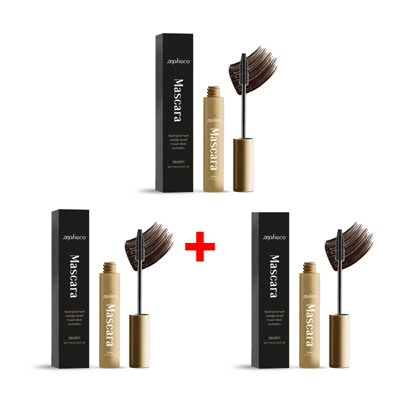 Brown Mascara Natural Curls Long-Lasting Makeup Waterproof Sweatproof Lengthens Eyelashes Anti-Fouling Eye Black Eye Cosmetics — image 9