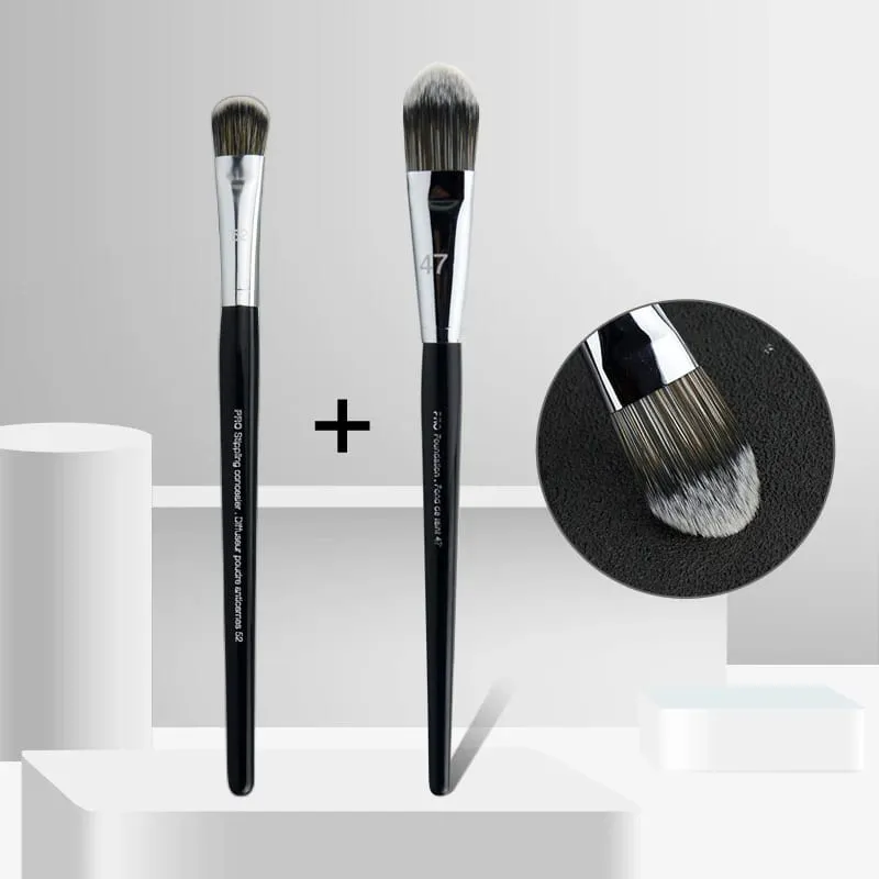 Professionel Foundation Brush 47 Broom Head Liquid Foundation Shadow Concealer Børster Kvinder Ansigtsbase Makeup Skønhedsværktøj — image 17