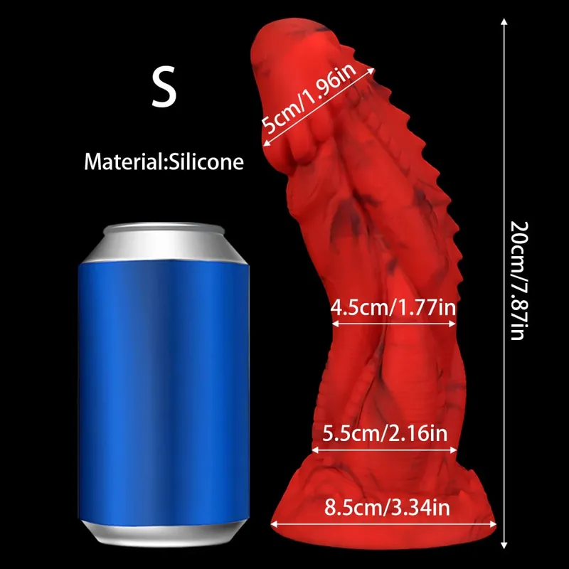 Huge Big Large Anal Plug Dragon Monster Long Anal Dildo Anal stretching dialator Butt Plug Adult Sex Toys For women Men Gay — image 9