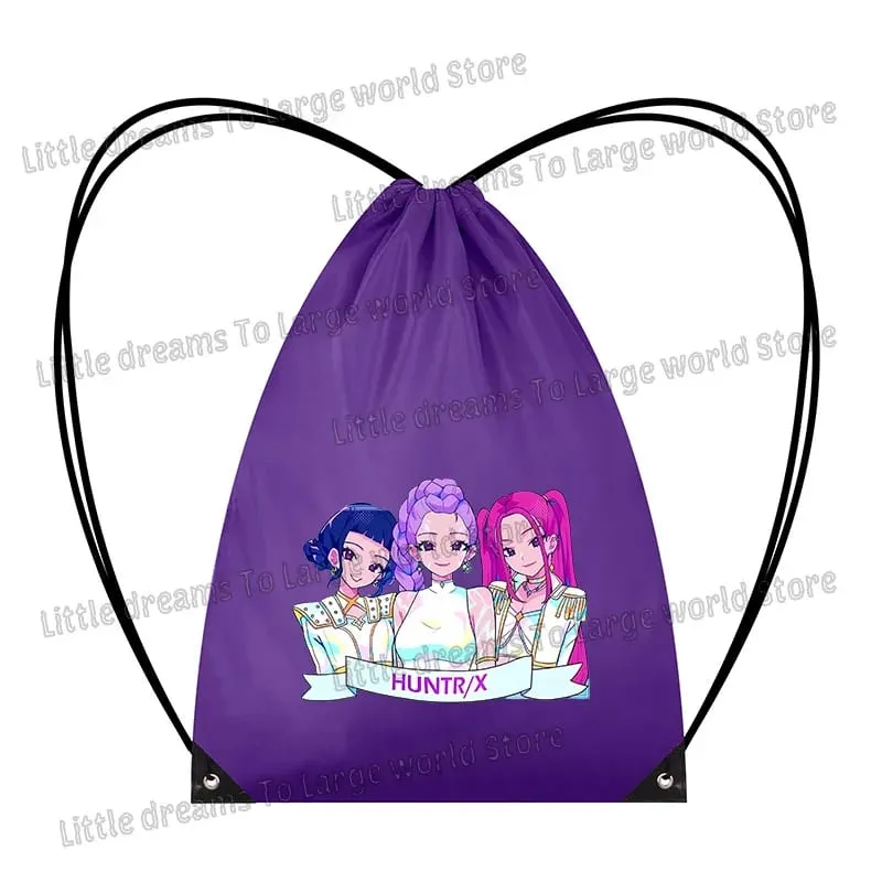 Anime Figure Drawstring Bag Portable Backpack Large Capacity Gym Sports Clothes Organizer Storage Pouch Bundle Pocket Women Gift — image 10