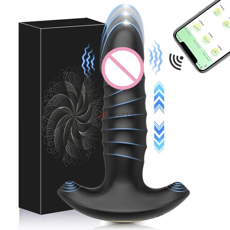 男士前列腺按摩器 APP 肛門振動器伸縮肛門塞前列腺刺激器性玩具男式推力肛塞 — image 19