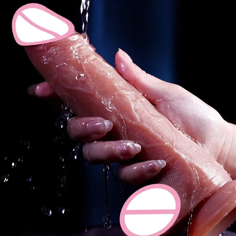Realistischer Dildo, Teleskop-Vibrations-Heizungsvibrator, großer Penis, Penetration, Anal-Butt-Plug, G-Punkt, Dick, Sexspielzeug für Erwachsene für Frauen — image 4