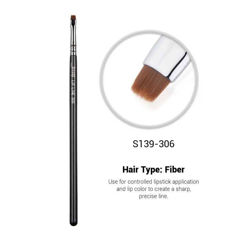 Jessup Lip Brush แปรงแต่งหน้าสำหรับทาลิปสติกแบบมืออาชีพสำหรับการใช้ลิปสติกแบบไร้ริ้วรอย ลิ้นขนาดเล็ก Contour Contour กำหนดริมฝีปาก