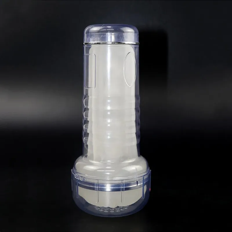 ถ้วยโปร่งใสประดิษฐ์ช่องคลอดจริงPussyสำหรับชายอวัยวะเพศชายExerciserทางการแพทย์อวัยวะเพศชายปั๊มCock Enlargerเพศของเล่นชายMasturbator — image 4