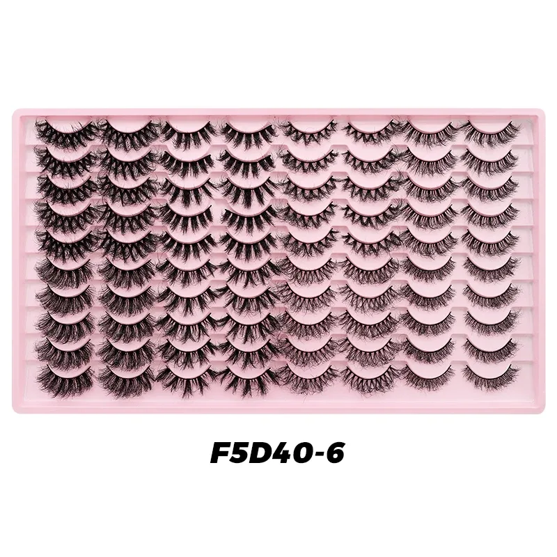 40 Pairs Volume Strip Lashes Faux Mink False Eyelashes Kit Cosmetics Soft Fake Volume Eyelash Extensions Wholesale — image 9