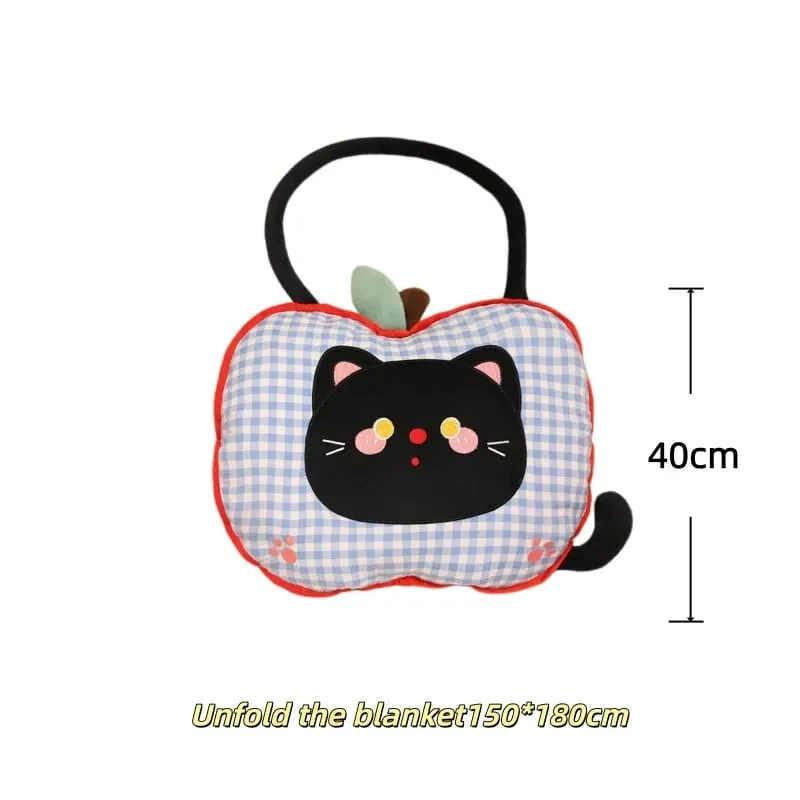 Apple หมอนตุ๊กตาแมวตุ๊กตาหมอน Kawaii โซฟานุ่มเบาะเครื่องปรับอากาศผ้าห่มโยนหมอนน่ารักของขวัญวันเกิด — image 11