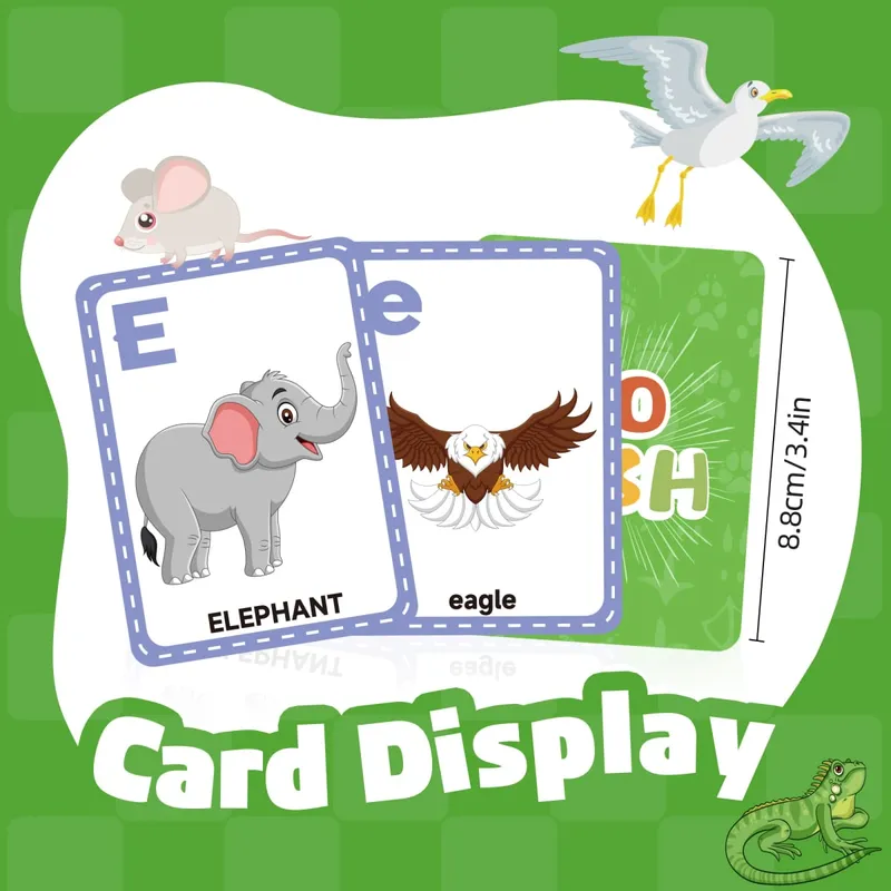 [Permainan Kad Go Fish] Kanak-kanak 4-8 ​​Permainan Kad Abjad Pendidikan untuk Hadiah Hari Lahir Permainan Keluarga Prasekolah Malam