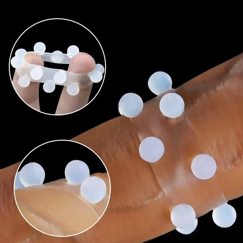 Siliconen Penis Ring Kralen Clitoris Stimuleren Voorhuid Correctie Cock Ringen Vertraging Ejaculatie G-spot Massage Speeltjes voor Mannen — image 2