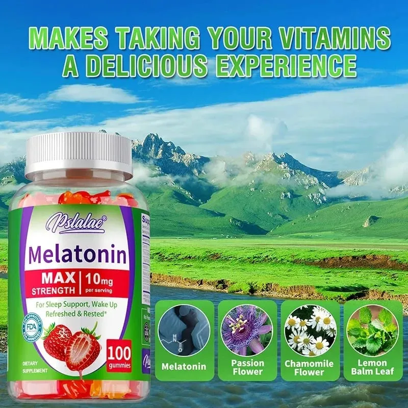 Melatonin Gummy - Aids Sleep Improves Insomnia Regulates Biological Clock Improves Immunity Adult Health Products — image 4