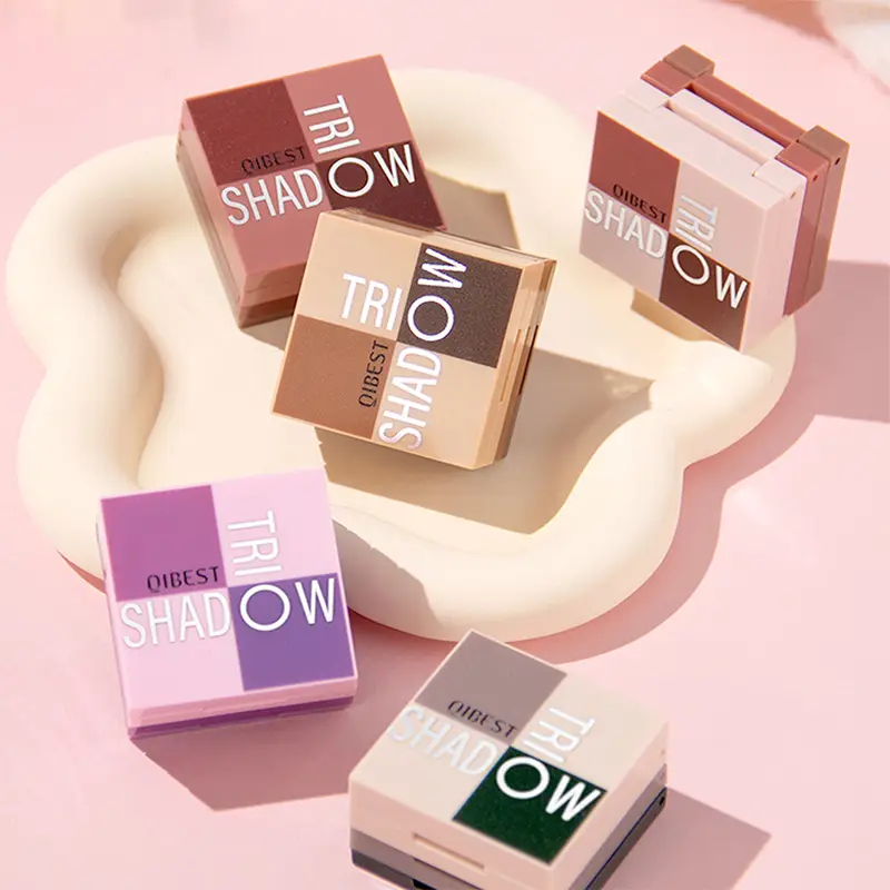 1 kus paleta očních stínů tři v jednom přenosný make-up s matným a lesklým povrchem multifunkční neutrální tón snadno se mísí