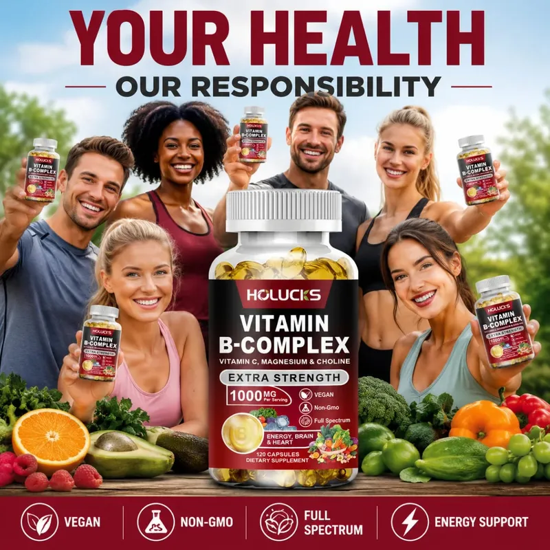 Suplement kompleksowy witaminy B Bogaty w B1 B2 B3 B5 B6 Biotynę Siła Wsparcie energetyczne Mózg i serce Wspomagają metabolizm — image 4