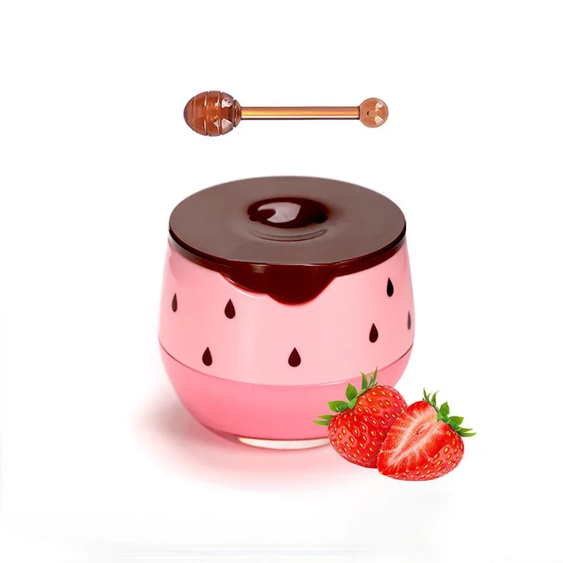 5.5g Maschera per dormire sulle labbra Notte Mantenimento del sonno Idratante Lucidalabbra Crema candeggina Nutriente Cura delle labbra Miele alla fragola — image 12
