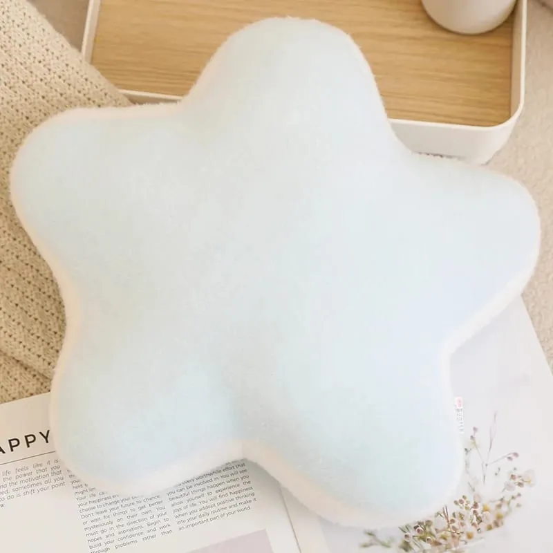 Doce cor arco-íris nuvem estrela lua travesseiro de pelúcia recheado macio flor brinquedo lance travesseiro almofada casa sofá decoração presente para amigo — image 20