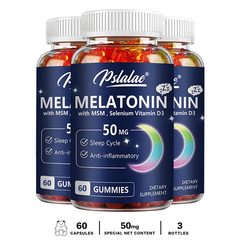 Gomas de melatonina 50mg - Ajudam a dormir, melhoram a qualidade do sono e apoiam o sono profundo