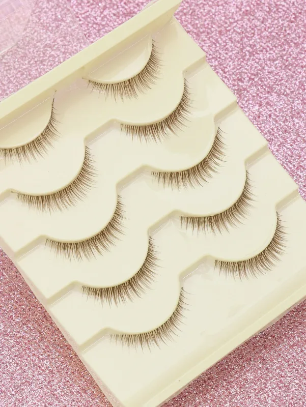7/5 Paar braune 3D-Nerzwimpern, Seidenwimpern, natürliche lange falsche Wimpern, dramatisches Volumen, gefälschte Wimpern, Make-up-Wimpernverlängerung — image 5