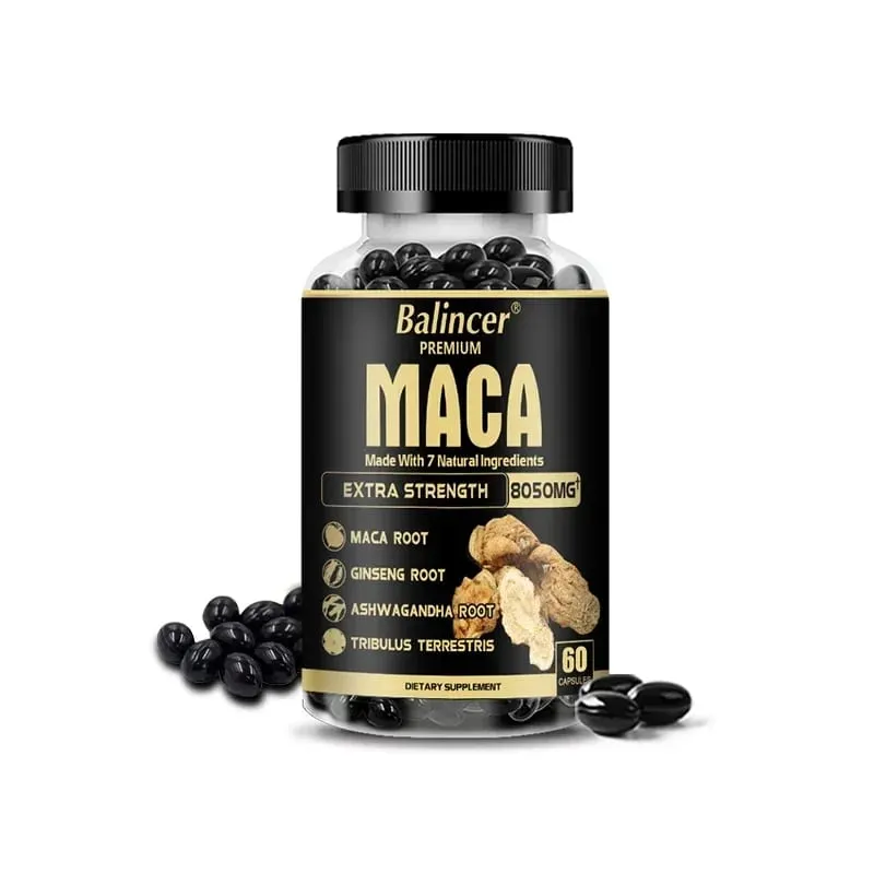 Kapsul Akar Maca Premium 7in1 dengan Ashwagandha Ginseng dan Banyak Lagi - Prestasi Nergy dan Sokongan Mood — image 10