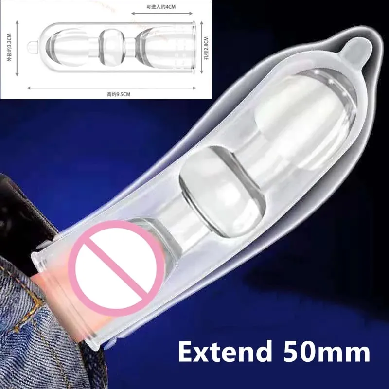 ขนาดใหญ่อวัยวะเพศชายขยายแขนReusableนุ่มและยืดชะลอการถุงยางอนามัยชายDildo Extenderชายของเล่น — image 10