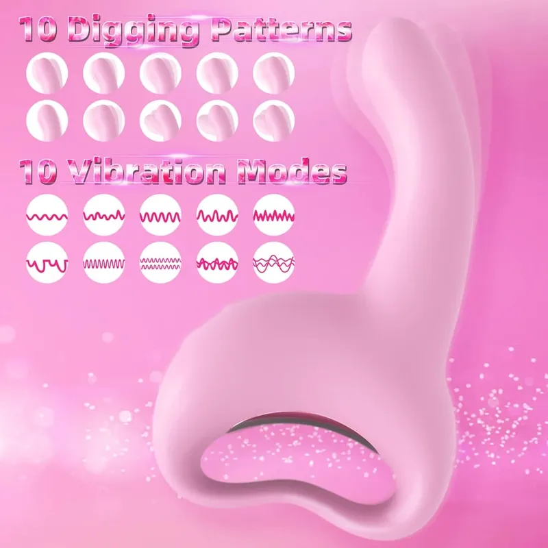 Ruční silný šok Anální vibrátor Rytí prstem Vibrační dildo Masážní dildo Muž Masturbace Sexuální hračky G-Spot Sexmachine — image 2