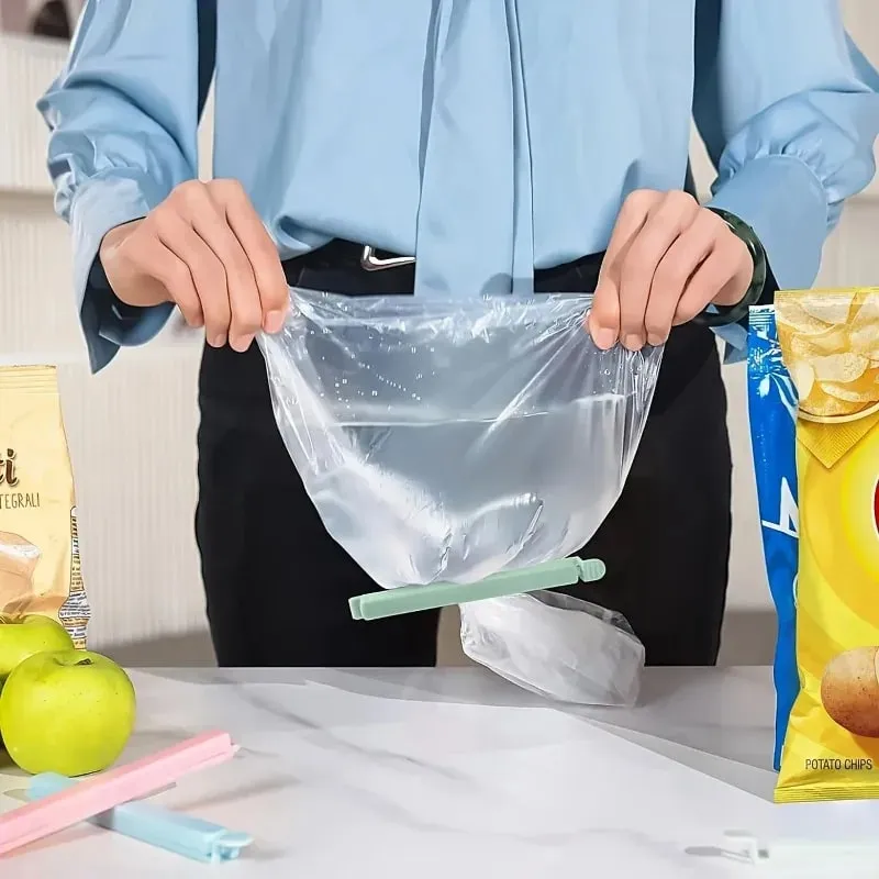 Portable Kitchen Storage Food Snack Seal Sealing Bag Clips Sealer Clamp Plastic Tool Kitchen Accessories — image 4