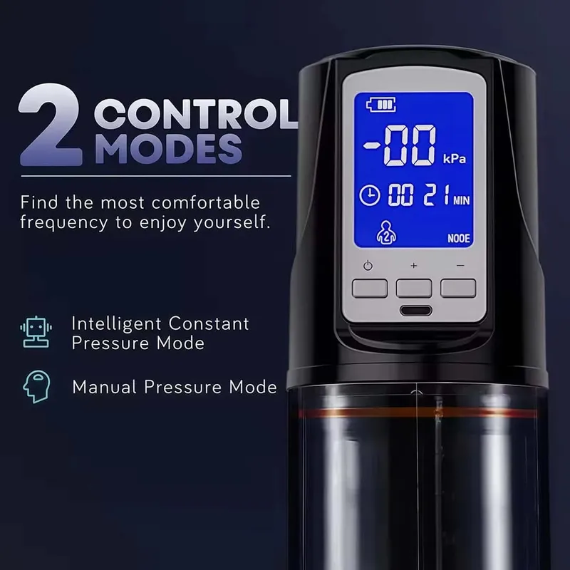 Bomba de pene eléctrica automática, masajeador de succión al vacío masculino, retraso de ampliación, pantalla LED, masturbación, Juguetes sexuales para adultos para hombres — image 4