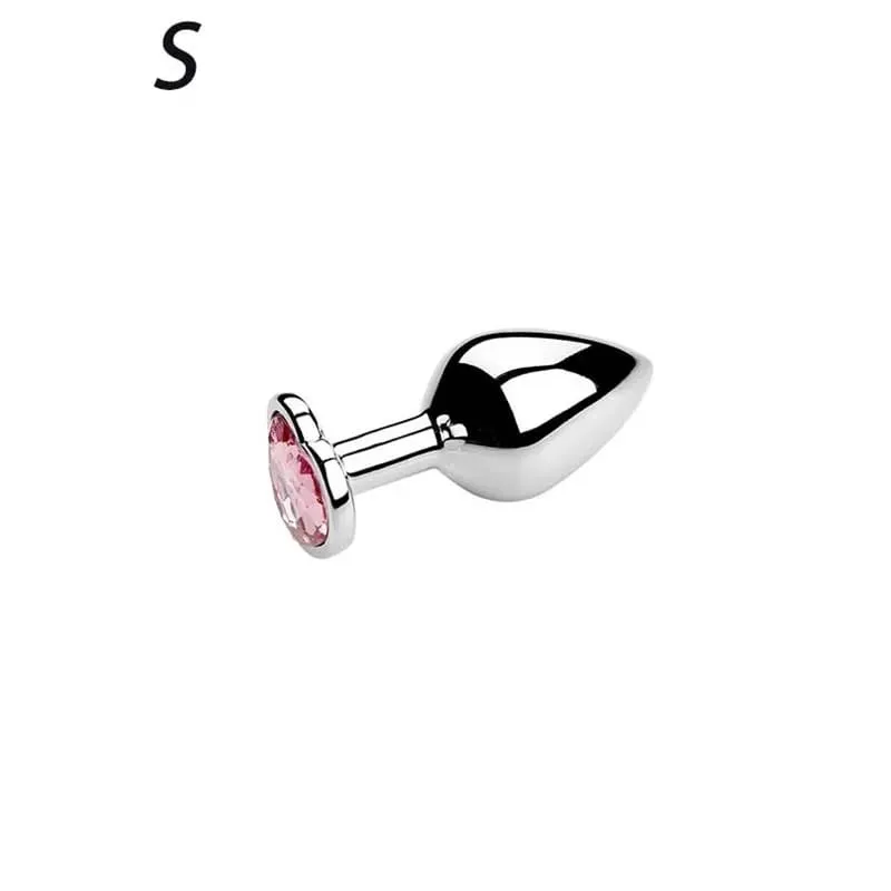 5 størrelser Rustfrit stål Krystal Hjerte Anal Plug Aftagelig Butt Plug Stimulator Prostata Massager Analsex legetøj Dildoer — image 9