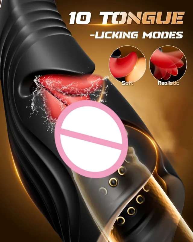 Masturbador para lamer para hombres, estimulador de glande, vibrador para glande, masajeador de pene, clímax Oral, Juguetes sexuales para hombres y adultos — image 3