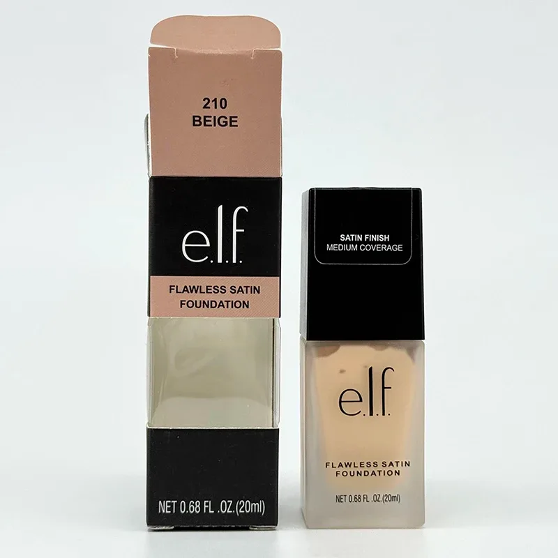 รองพื้นชนิดน้ำ Elf Full Coverage ปกปิดข้อบกพร่องอย่างเป็นธรรมชาติ เครื่องสำอางรองพื้นชนิดเหลวซาตินไร้ที่ติ การแต่งหน้าควบคุมความมันยาวนาน — image 8