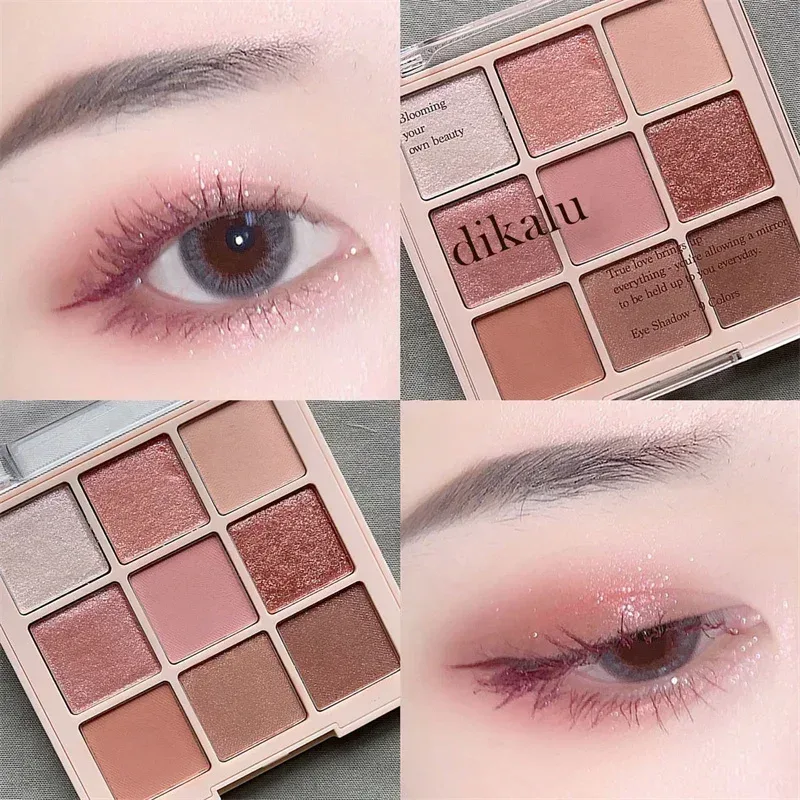 9-Izgara Göz Farı Paleti Glitter Sedefli Mat Akrilik Şeffaf Göz Farı Makyaj Uzun Ömürlü Kadın Güzellik Kozmetik 1 PC — image 18