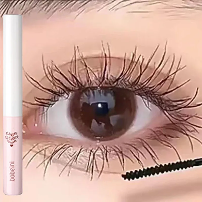 Ultra-Fine แปรงมาสคาร่าแต่งหน้าผ้าไหมเส้นใยยาวขนตากันน้ำ Fast แห้ง Matte สีน้ำตาลสีดำ Curling มาสคาร่าเครื่องสำอางค์ — image 5