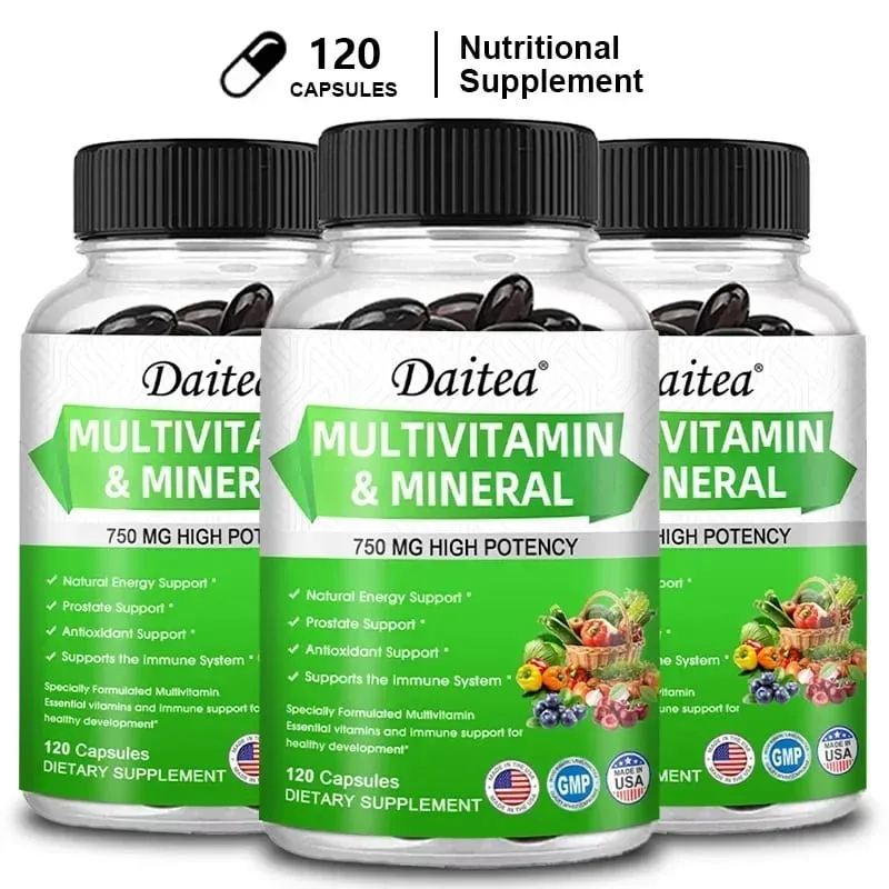 Multivitamin Capsules with Mineral Supplement To Provide Energy Prostate Skin and Eye Health Immune Support for Women and Men — image 10