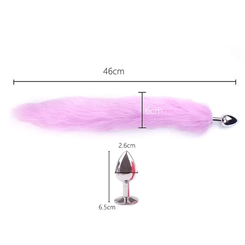 Kaninsvans Rävsvans Analplugg Metall Butt Plug Prostata massageapparat BDSM Cosplay Erotiska sexleksaker För kvinnor Par Vuxna Sexspel — image 6