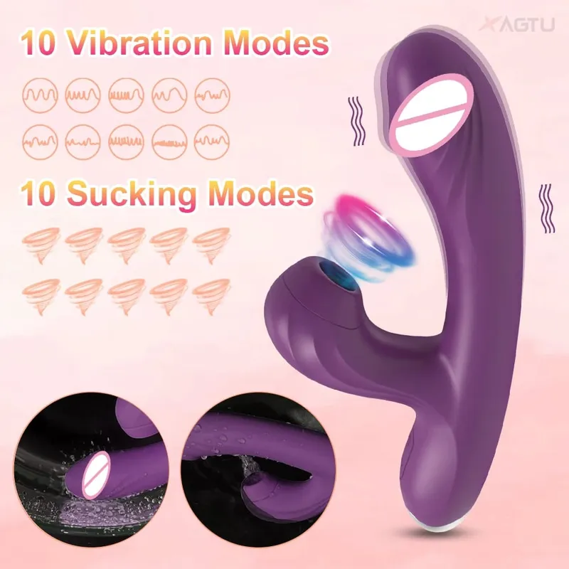 Sucking Vibrator for Women Vacuum Clitoris Stimulator Clit Sucker 2 In 1 G Spot Dildo Female Sex Toy Adults Goods — image 5