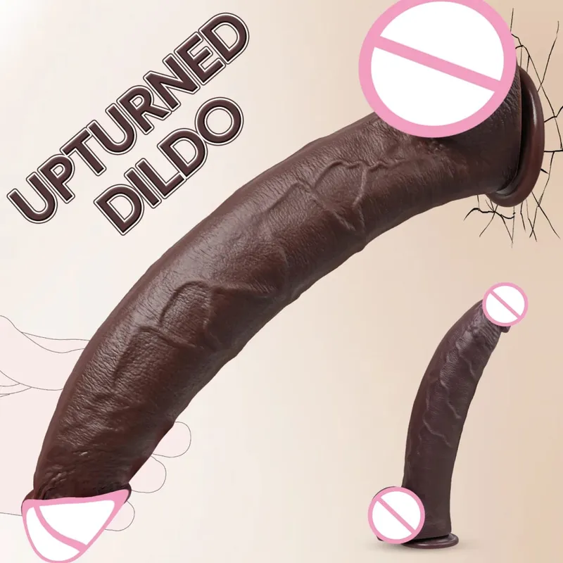 Dildi di realtà di grandi dimensioni Super lungo Butt Plug in silicone per singoli Masturbatori per uomini Donne Gay Dildo Sextoys Sex Shop 18+ — image 5