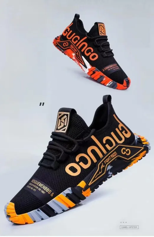 2025 Fall Breathable Thin Flying Woven Mesh Comfortable Casual Shoes Fashionable and Versatile Running Sneakers Men's Shoes — image 8