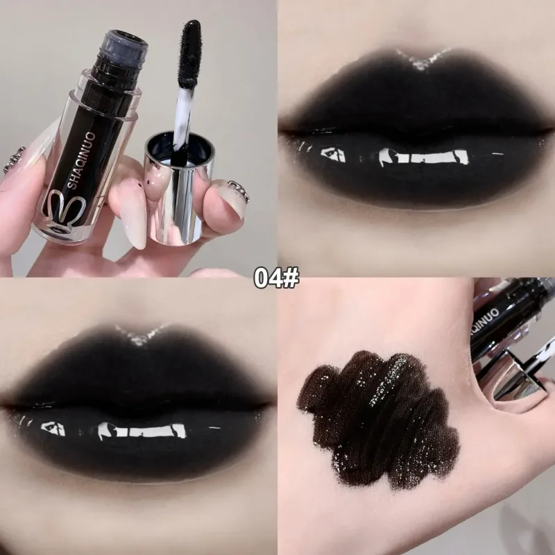 NOWY Woda Szkliwione Lustro Błyszczyk Makijaż Kryształowy Nude Galaretki Nawilżający Lip Glaze Długotrwały Czarny Płynny Szminka Kosmetyki