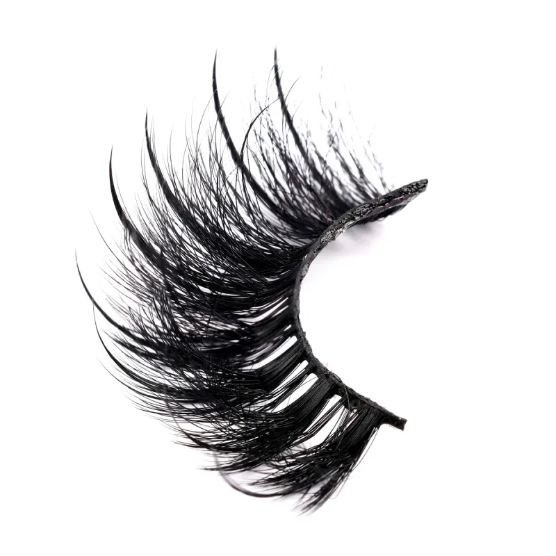 Cils humides pointes Volume moelleux pleine bande cils accessoires de maquillage Faux vison cils vendeur humide Manga cils Faux cils — image 9