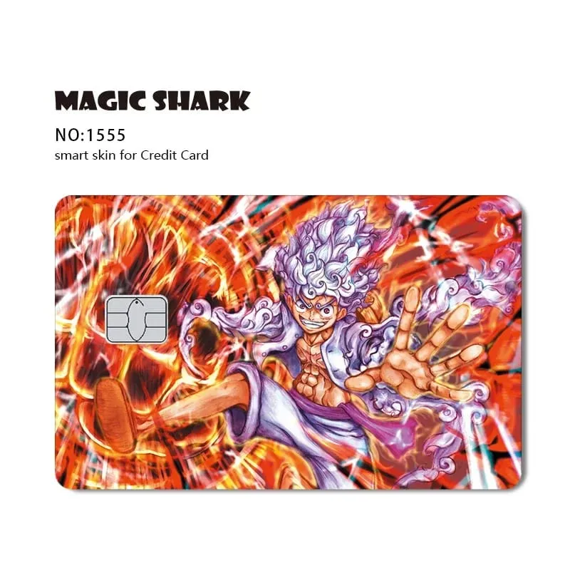 Hot Sale Maigc Shark Anime Chopper Luffy Nami Waterproof Front Side Sticker Film Skin for Credit Debit Card — image 22