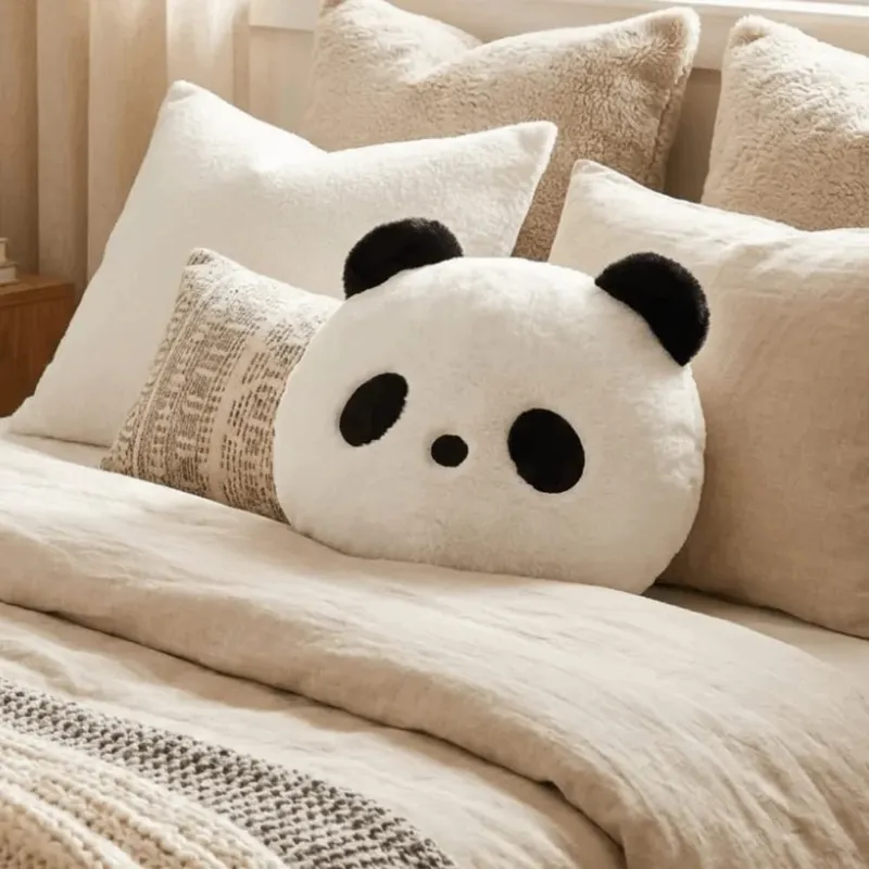 ตุ๊กตาสัตว์ตุ๊กตา Panda เบาะห้องนอนโซฟา Kawaii ตุ๊กตาหมอนแพนด้า 30 ซม.ตกแต่งบ้าน Panda โยนหมอน — image 4